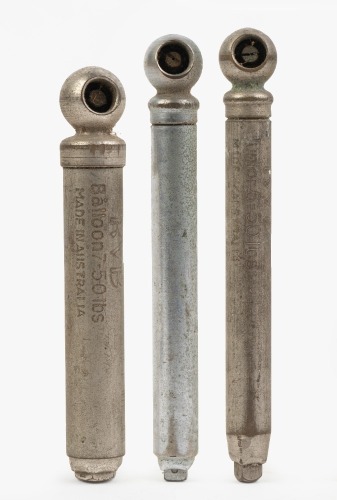 TYRE PRESSURE GAUGES: Three RVB (Australia) tyre pressure gauges