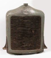 RADIATOR: A circa 1910s or 1920s radiator, includes the core and surround, 66cm high, 50cm wide