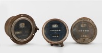SPEEDOMETERS: Three large circa 1920s or 1930s speedometers