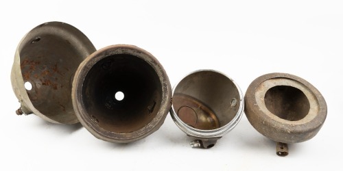 LUCAS: A group of four Lucas 'King of the Road' incomplete headlights