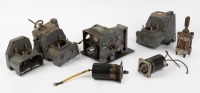 ELLIOTT AVIATION: A tub of assorted Elliott Aviation parts, includes parts believed to be auto pilot servo motors and avionics parts