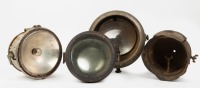 HEADLAMPS: Four incomplete headlamps