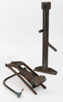 JACKS: Two jacks, includes a Dunlop Junior foot pump jack and a pillar jack