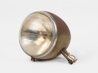 HEADLIGHT: A Riteway (USA) headlight, lens diameter approx 20cm, believed to suit late 1930s Pontiac Deluxe Eight, housing length approx 31cm