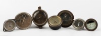 GAUGES: A group of seven early assorted gauges of varying sizes