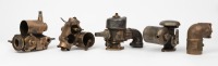 CARBURETTORS: A group of four solid brass carburettors all of unknown manufacturer - 2
