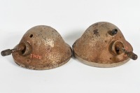 HEADLAMPS: A pair of large headlamps, lens width 21cm