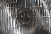 LUCAS: A pair of Lucas 700 headlamps, commonly used on British makes from 1940s to 1960s, lens width 17.8cm - 3