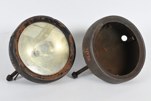 LUCAS: Two Lucas 'King of the Road' Type RB50 headlamps, lens diameter 17.5cm