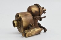 BREEZE CARBURETTOR: A solid brass Breeze carburettor, stamped 'B 5524', inlet width 1.23 inches