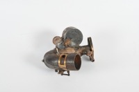 TILLOTSON: A solid brass Tillotson (USA) Model C carburettor, inlet width 0.95 inches - 3