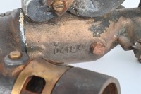 TILLOTSON: A solid brass Tillotson (USA) Model C carburettor, inlet width 0.95 inches - 5