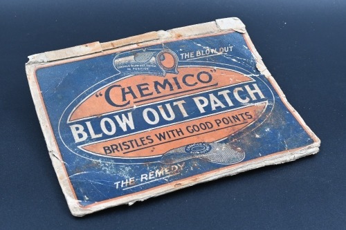CHEMICO REPAIR KIT: An early 1900s to 1930s Chemico low Out Patch tyre repair kit
