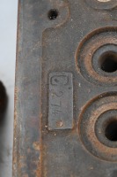 LANCIA: Three Lancia Lambda cylinder heads with a group of side (water) covers - 2
