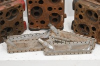 LANCIA: Three Lancia Lambda cylinder heads with a group of side (water) covers - 4