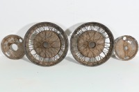 LANCIA: Two Lancia Lambda 'early series (first to sixth series)' wheels with backing plates - 2