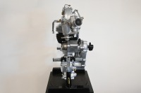 VELOCETTE: A c1938/39 Velocette OHC 350cc KSS engine, assembled for static display, comes with TT carburettor, tachometre drive, magneto, along with a box of internal parts - 4