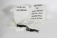 ROGER BARKER: Two Coffin sashes from the funeral of Roger Barker, one from 'Friends & Fellow Sportsmen' and one from 'Dick Thompson' - 2