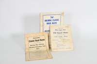 ROGER BARKER: Two official programmes from the Mildura & District Motor Cycle Club, Mildura Classic Road Races events of December 1954 & 1955