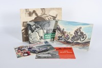 ROGER BARKER: A group of five small circa 1950s booklets mostly relating to motor cycle racing