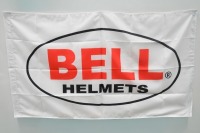 BELL HELMETS: A new Bell Helmets flag, 87cm high, 1.55m wide