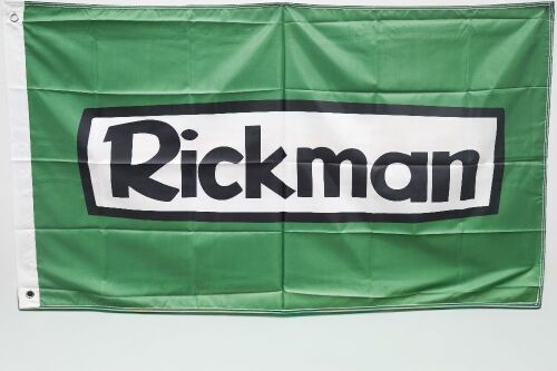 RICKMAN: A new Rickman Motorcycles flag, 87cm high, 1.55m wide