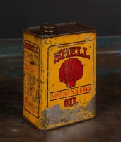 SHELL: A Shell one quart oil tin Spirax SAE 140 - 2