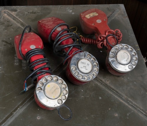 TELEPHONES: Three 1970s buttinski linemen's test phones