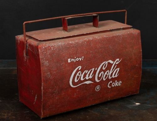 COCA COLA: A vintage Coca-Cola cooler