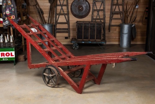 CART: A large Australia Post mail barrow, used to carry mail bags from Central Station, Sydney to the depot