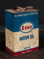 ESSO: An ESSO Motor Oil one gallon tin