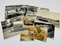 ASTON MARTIN: A collection of black and white photographs of Tom Sulman's DB3/S (chassis DB3S/103) racing in Australia, together with a pair of press clippings
