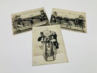 BENTLEY: A collection of four rare black and white photographs illustrating the 4 1/2-litre, 6 1/2-litre and Speed Six models from 1928, one stamped 'H. I. Clements 2 McLachlan Avenue, Rushcutters Bay 8 May 1928' - 2