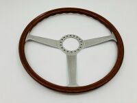 MOMO STEERING WHEEL: An original 400mm steering wheel with wooden rim - 2