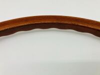 MOMO STEERING WHEEL: An original 400mm steering wheel with wooden rim - 6