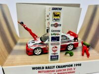 MITSUBISHI: A 1:43 scale model by Vitesse of the Mitsubishi Lancer Evo V from the 1998 Rallye Sanremo, complete with original packaging [Location: Sydney] - 3