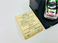 TOYOTA: A 1:43 scale model by Vitesse of the Toyota Corolla WRC from the 1998 Safari Rally, limited edition 0581/2500, complete certificate of authenticity and original packaging [Location: Sydney] - 5
