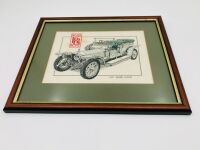 ROLLS-ROYCE 40/50 HP SILVER GHOST: A framed tapestry representation of AX 201, the original 40/50 HP Silver Ghost [Location: Sydney] - 2