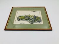 BENTLEY 3-LITRE: A framed tapestry representation of a 1926 Bentley 3-litre [Location: Sydney] - 2