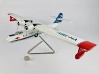 TAA CATALINA: A 1:50 scale (40cm long) wooden model, registration 'VH-SBV'.