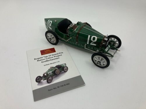 1 · BUGATTI TYPE 35: A 1:18 scale model by CMC of the Bugatti Type 35 with Certificate of Authenticity but no packaging or box [Location: Sydney]