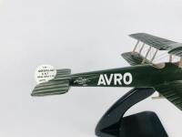AVRO 504K: A 1:25 scale (34cm long) bi plane, wooden model. - 3