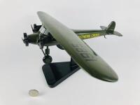 SOUTHERN CROSS FOKKER: A 1:65 scale (34cm long) wooden model tri motor mono plane, single wing, original registration '1985' on wings, Australian registration 'VH-USU'.
