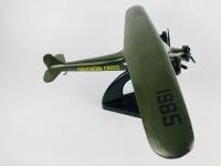 SOUTHERN CROSS FOKKER: A 1:65 scale (34cm long) wooden model tri motor mono plane, single wing, original registration '1985' on wings, Australian registration 'VH-USU'. - 2