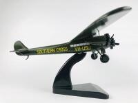 SOUTHERN CROSS FOKKER: A 1:65 scale (34cm long) wooden model tri motor mono plane, single wing, original registration '1985' on wings, Australian registration 'VH-USU'. - 3