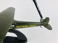SOUTHERN CROSS FOKKER: A 1:65 scale (34cm long) wooden model tri motor mono plane, single wing, original registration '1985' on wings, Australian registration 'VH-USU'. - 4