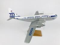 PAN AM SUPER STRATOCRUISER: A 1:70 scale (48cm long) 'Clipper Invincible' wooden model, registration 'N1040V'. - 2