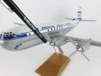 PAN AM SUPER STRATOCRUISER: A 1:70 scale (48cm long) 'Clipper Invincible' wooden model, registration 'N1040V'. - 4