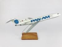 PAN AM BOEING 727-200: A 1:100 scale (47cm long) wooden model, registration 'N4747'. - 2