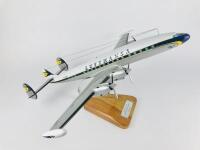 LUFTHANSA: A 1:65 scale (49cm long) 'Constellation Super - G' wooden model, registration 'D-ALAP', with radio aerials.